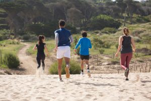 friends running